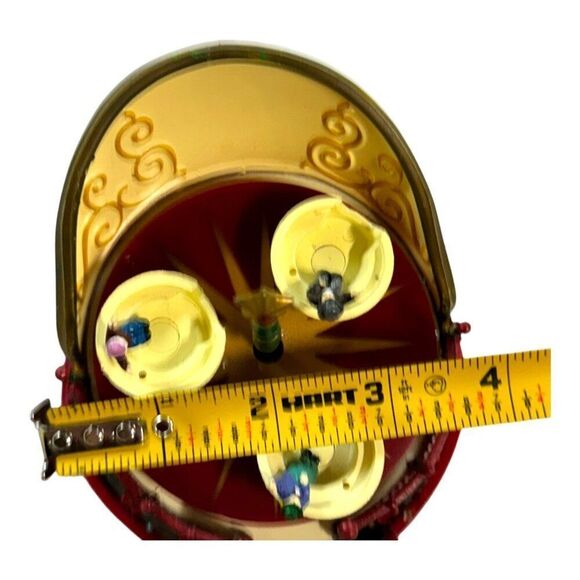 Mini Carousel Music Box Plays "Joy To The World" Holiday Decoration READ - Picture 4 of 5
